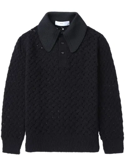 Toga Ribbed Sweater In Black