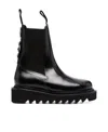 Toga Ridged Sole Ankle Boots In Black