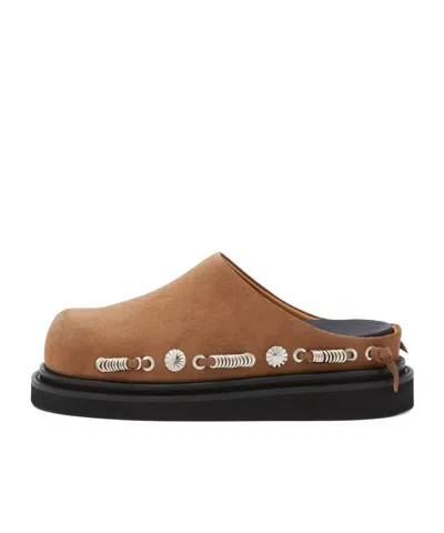 TOGA TOGA PULLA STUDDED SLIP-ON SANDALS