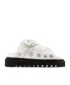 Toga Studded Slides In White