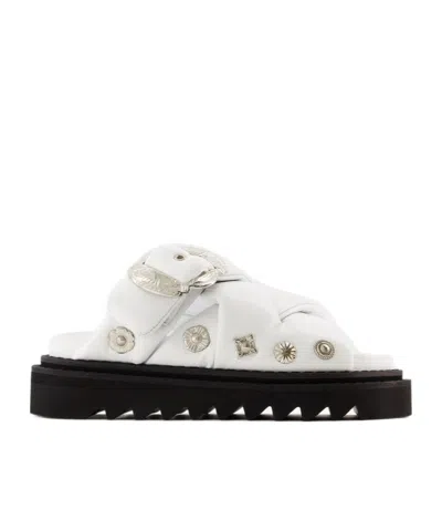 TOGA TOGA PULLA BUCKLED PUFFER SANDALS