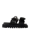 Toga Pulla Chunky Sole Sandals With Padded Straps In Black