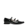 Toga Ssense Exclusive Brown Pointed Toe Ballerina Flats In Black