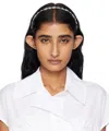 Toga Silver Metal Narrow Headband