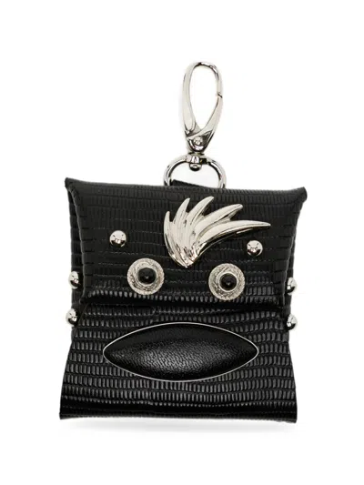 Toga Silver-tone Hardware Leather Wallet In Black