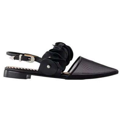 TOGA SLINGBACKS AJ1398 - TOGA PULLA - LEATHER - BLACK