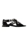 Toga Stud-embellished Open-toe Sandals In Black