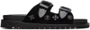 Toga Ssense Exclusive Black Buckle Sandals In Aj844 Black