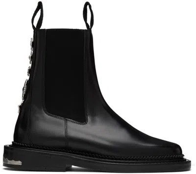 Toga Ssense Exclusive Black Hardware Boots In Aj1295 Black