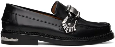 Toga Ssense Exclusive Black Hardware Loafers In Aj1184 Black