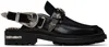 Toga Ssense Exclusive Brown Polished Leather Loafers In Aj1070 Black