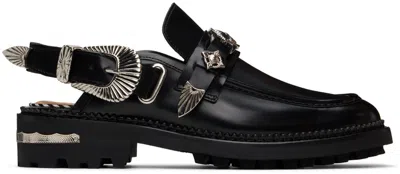 Toga Ssense Exclusive Black Loafers In Aj1070 Black