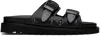 Toga Ssense Exclusive Black Buckle Sandals In Aj844 Black