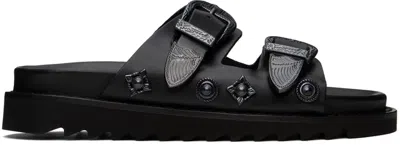 Toga Ssense Exclusive Black Sandals In Aj844 Black