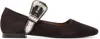 Toga Ssense Exclusive Brown Mary Jane Buckle Ballerina Flats In Chocolate Brown