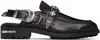 Toga Ssense Exclusive Brown Polished Leather Loafers In Multi