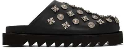 Toga Ssense Exclusive Hardware Slip-on Loafers In Aj1151 Black