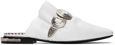 Toga Ssense Exclusive White Hardware Loafers In Aj1165 White