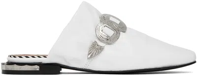 Toga Ssense Exclusive White Loafers In Aj1165 White
