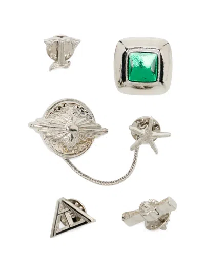 Toga Starfish Chain Brooch Set (set Of Six) In Metallic