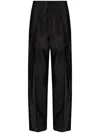 Toga Straight-leg Cropped Trousers In Black