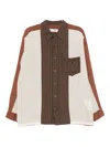 Toga Striped Shirt In Brown