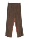 Toga Striped Trousers In Brown