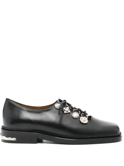 Toga Stud-detailed Shoes In Black