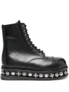 Toga Pulla Studded Leather Boots In Black