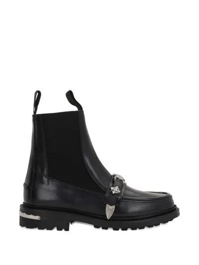 Toga Studded-strap Chelsea Boots In Multi