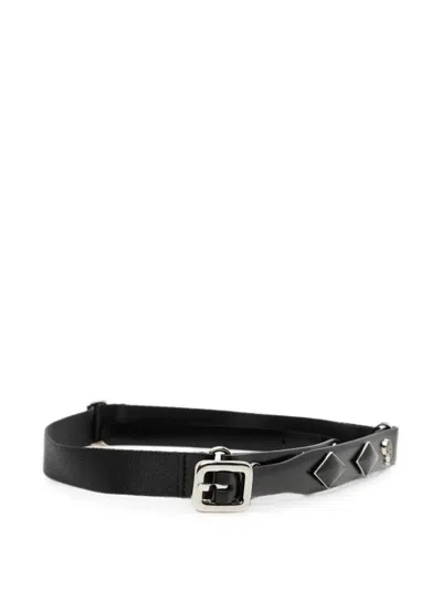 Toga Stud-embellished Buckle-fastening Belt In Black