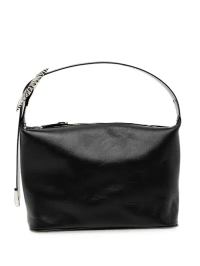 Toga Stud-embellished Leather Tote Bag In Black