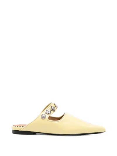 Toga Stud-embellished Pointed-toe Mules In Multi