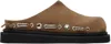 Toga Pulla Slip-on Sandals With Calfskin Upper In Aj1380 - Taupe