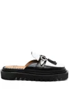 Toga Tassel-detail Loafer-style Leather Mules In White