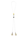 Toga Tassel-embellished Necklace In Gold