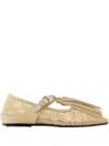 Toga Tassel-embellishment Ballet Flats In Neutral