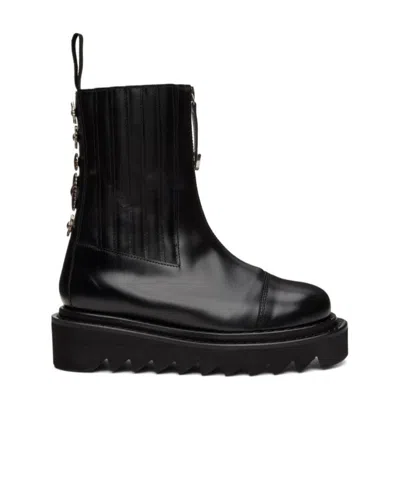 Toga Thick-soled Short Boots In Black