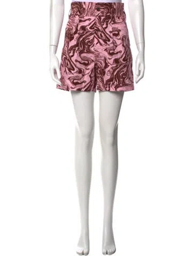 Pre-owned Toga Tie-dye Print Mini Shorts In Pink