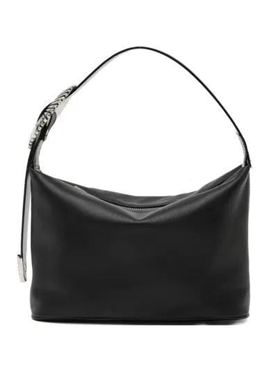 Toga Too Leather Tote Bag In Black