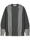 Toga Too Stripe Sweater In Grey