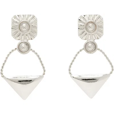Toga Triangle Pierced ピアス In 28 Silver