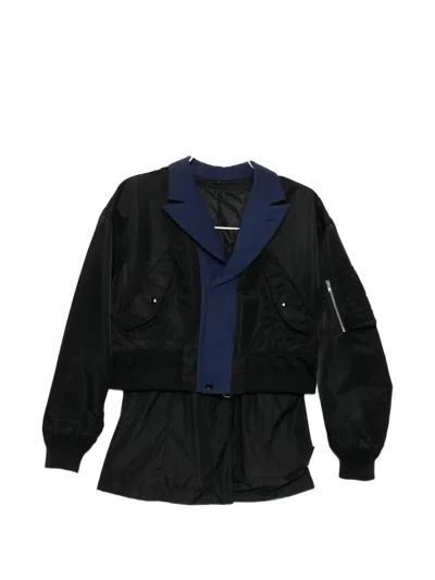 Toga Twill Jacket In Black