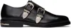 Toga Virilis Black Double Monkstraps In Black