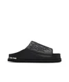Toga Virilis Embroidered Sandals In Black