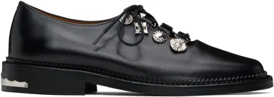 Toga Virilis Black Hard Leather Derbys