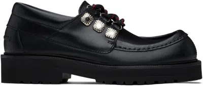 Toga Virilis Black Hard Leather Derbys