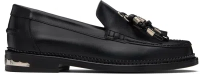 Toga Virilis Black Hard Leather Loafers