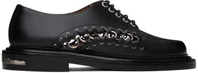 Toga Virilis Black Leather Derbys