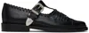 Toga Virilis Black Hardware Oxfords In Black